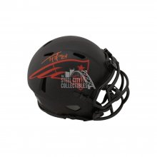 Ty Law Autographed New England Patriots Eclipse Mini Football Helmet - BAS COA