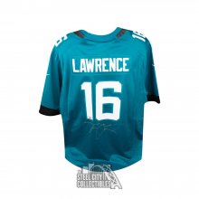Trevor Lawrence Autographed Jacksonville Jaguars Teal Nike Football Jersey - Fanatics (Silver Ink)