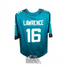 Trevor Lawrence Autographed Jacksonville Jaguars Nike Teal Football Jersey - Fanatics