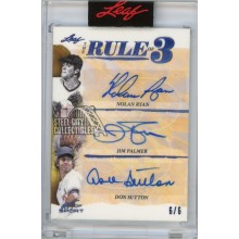 Nolan Ryan/Jim Palmer/Don Sutton 2021 Leaf Art Of Sport Autograph Card #R301 6/6