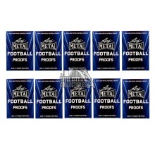 2024 Leaf Metal Football 1/1 Pre-Production Proof 10-Pack Lot