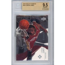 LeBron James 2003-04 Upper Deck Black Diamond Rookie Card #184 BGS 9.5 Gem MInt