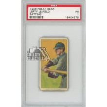 Lefy Leifield T206 1909-11 Polar Bear Card PSA 1 Poor