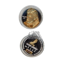 Mario Lemieux 1996 Highland Mint Signature Series Silver Coin 1 Troy Oz .999 Fine Silver