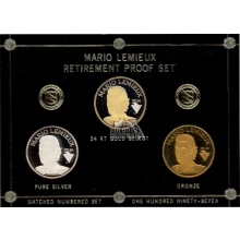 Mario Lemieux Retirement Proof Coin Set (2 Oz Silver)
