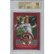 Ivan Lendl 2020 Topps Transcendent VIP Red Card #13 5/10 BGS 10 Pristine