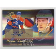 Leon Draisaitl 2014-15 Fleer Showcase Flair Rookie Autograph Patch Card #69 15/49