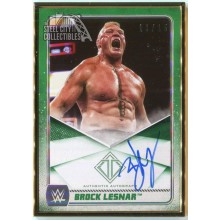 Brock Lesnar 2020 Topps Transcendent WWE Autograph Auto Card Green 10/15