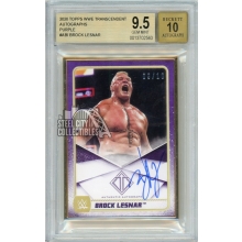 Brock Lesnar 2020 Topps Transcendent WWE Purple Autograph Card 9/10 BGS 9.5