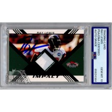 Ray Lewis 2008  Topps Stadium Club Autograph Jersey Card #IR-RL /1349 PSA/DNA 10