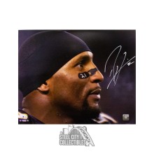 Ray Lewis Autographed Baltimore Ravens 16x20 Photo - BAS COA (Face)