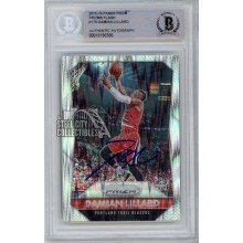 Damian Lillard 2015-16 Panini Prizm Flash Autograph Card #179 BAS