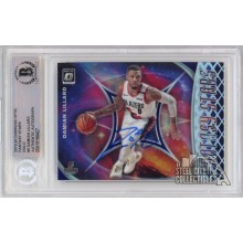 Damian Lillard 2019-20 Panini Optic Fantasy Stars Holo Autograph Card #9 BAS