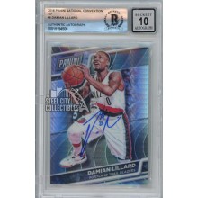 Damian Lillard 2016 Panini National VIP Pulsar Autograph Card #6 BAS 10