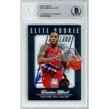 Damian Lillard 2012-13 Panini Elite Autograph Rookie Card /599 #257 BAS