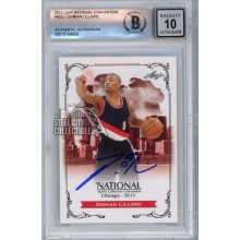 Damian Lillard 2013 Leaf National Convention Autograph Card #N-DL1 BAS 10