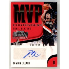 Damian Lillard 2018-19 Panini Contenders MVP Autograph Card #MVP-DLL 098/199