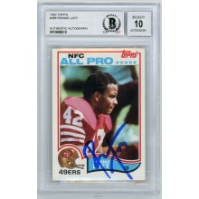 Ronnie Lott 1982 Topps Autographed Card #486 - BAS 10
