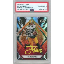 Jordan Love 2020 Panini Phoenix Fireburst Autograph RC Card #104 PSA/DNA 10 (Yellow Ink)