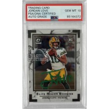 Jordan Love 2020 Panini Donruss Optic Elite Series Autograph RC Card #ESR-JL PSA/DNA 10 (Green Ink)