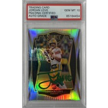Jordan Love 2020 Panini Select Premier Level Silver Autograph RC Card #147 PSA/DNA 10 (Green Ink)