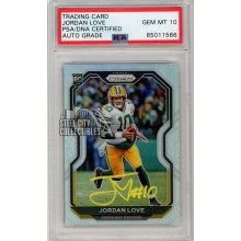 Jordan Love 2020 Panini Prizm Silver Autograph Rookie Card #363 PSA/DNA 10 (Yellow)