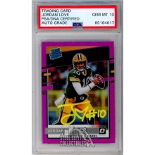Jordan Love 2020 Panini Optic Pink Autograph Rookie Card #154 PSA/DNA 10 (Yellow)