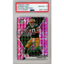Jordan Love 2020 Panini Mosaic Camo Pink Autograph RC Card #211 PSA/DNA 10 (Green)