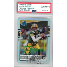Jordan Love 2020 Panini Donruss Optic Rated Rookie Holo Autograph Card #154 PSA/DNA 10 (Green)
