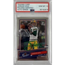 Jordan Love 2020 Panini Optic The Rookies Autograph Card #TR-JL PSA/DNA 10 (Green)