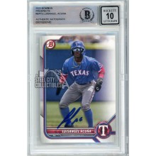 Luisangel Acuna 2022 Bowman Autograph Card #BP-72 BAS 10