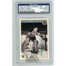 Harry Lumley 1991 Ultimate Original Six Autographed Card #51 - PSA/DNA