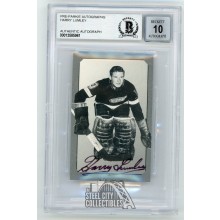 Harry Lumley Autographed Pre-Parkie Card /1000 - BAS 10