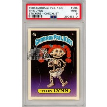 Thin Lynn 1985 Garbage Pail Kids Sticker Card #29b PSA 9
