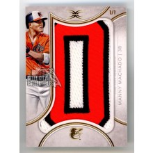 Manny Machado 2018 Topps Definitive Nameplate Letter Patch Card #DVNC-MAM 1/1