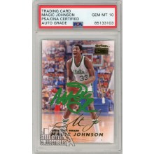 Magic Johnson 2013-14 Fleer Retro Autograph Card #151 PSA/DNA 10 (Green)