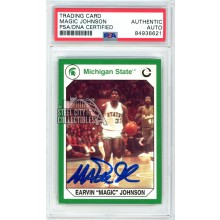 Magic Johnson 1990 Collegiate Collection Autograph Card #133 PSA/DNA