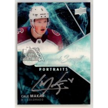Cale Makar 2019-20 Upper Deck Ice Superb Scrips Portrait Autograph Rookie Card 01/10