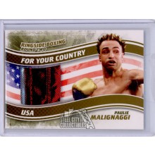 Paulie Malignaggi 2011 Ringside Round 2 Country Gold Patch Card #FYC-09 /10