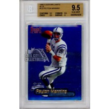 Peyton Manning 1998 Fleer Brilliants Blue Rookie Card #120 BGS 9.5 Gem Mint