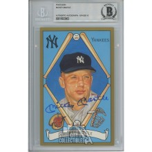 Mickey Mantle Autographed Perez-Steele Gem Mt 10 Auto- BAS 15933963