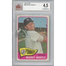 Mickey Mantle 1965 Topps Card #350 BVG 4.5 Very Good-Excellent+