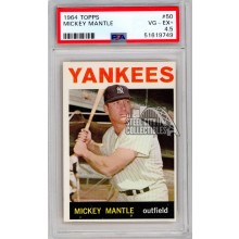 Mickey Mantle 1964 Topps Card #50 PSA 4.5 Very Good-Excellent+