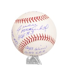 Juan Marichal Autographed Official MLB Baseball - JSA (9 Inscriptions)