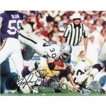 Mark van Eeghan Autographed Oakland Raiders 8x10 Photo - BAS COA (Horizontal)