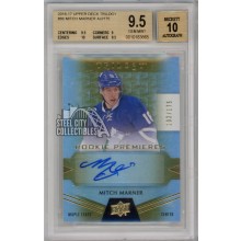Mitch Marner 2016-17 Upper Deck Trilogy Autograph Rookie Card #86 102/175 BGS 9.5
