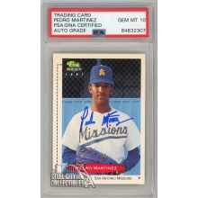 Pedro Martinez 1991 Classic Best Autograph Rookie Card #355 PSA/DNA 10
