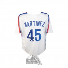 Pedro Martinez Autographed Montreal Expos Custom White Baseball Jersey - JSA COA