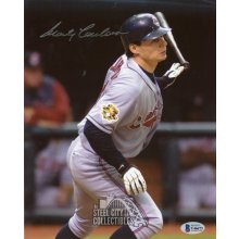 Marty Cordova Autographed Cleveland Indians 8x10 Photo - BAS COA (Silver Ink)
