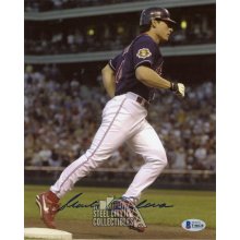 Marty Cordova Autographed Cleveland Indians 8x10 Photo - BAS COA (Running)